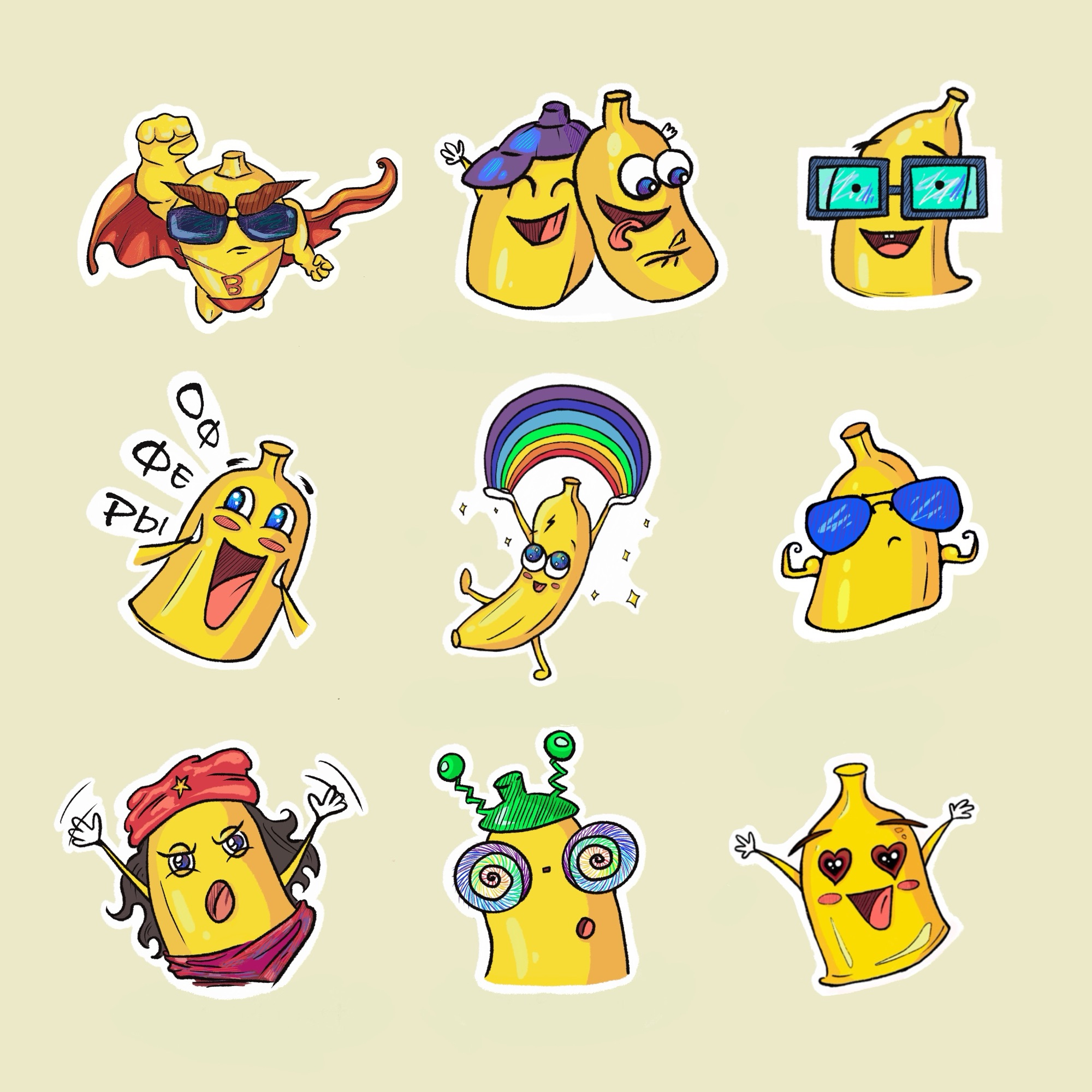 Bananza Stickers